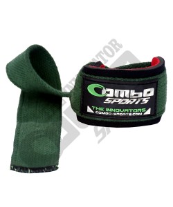 Lifting Wrist Straps for Weightlifting, Dead lift, Powerlifting and Bodybuilding with Army Green color theme for Men.